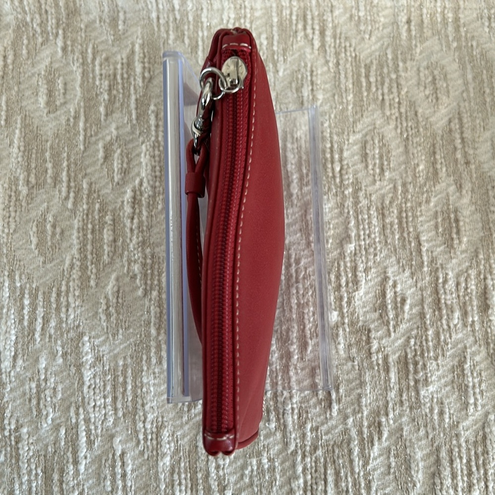 Coach Red Leather Wristlet - Picture 6 of 14